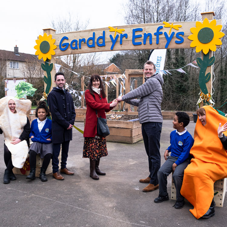 Opening ceremony for new edible playground